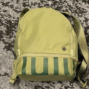 Lululemon Athletica Khaki and Dark Green Backpack